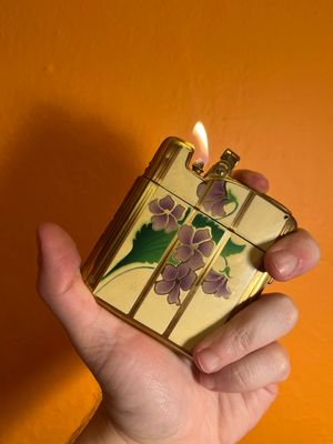Ronson Violets Compact Lighter