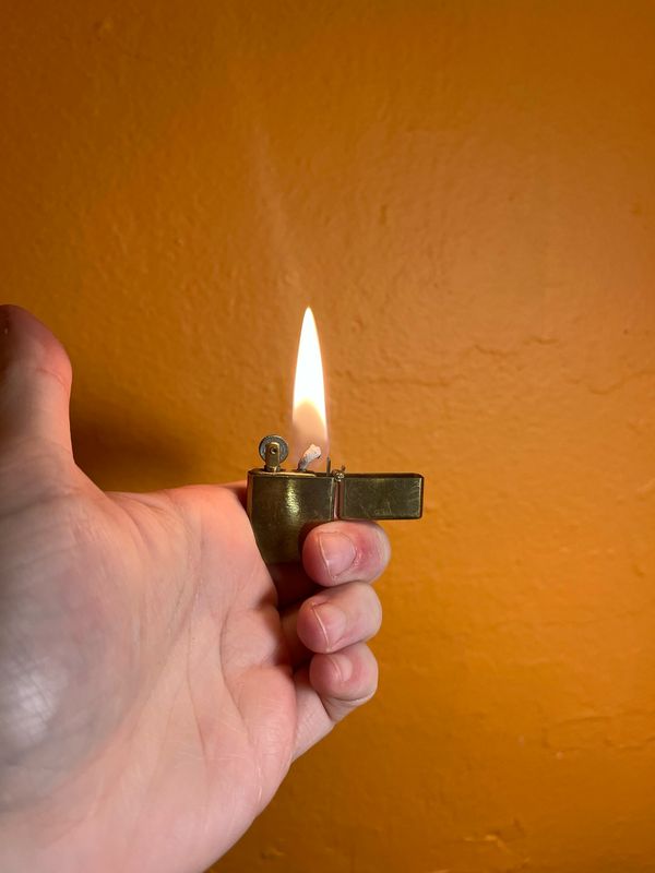 The Wee Wellington Extra Slim Flip Top Lighter