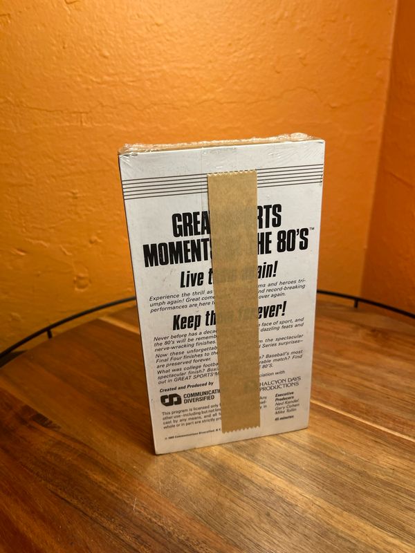 Great Sports Moments Of The 80s VHS Tape