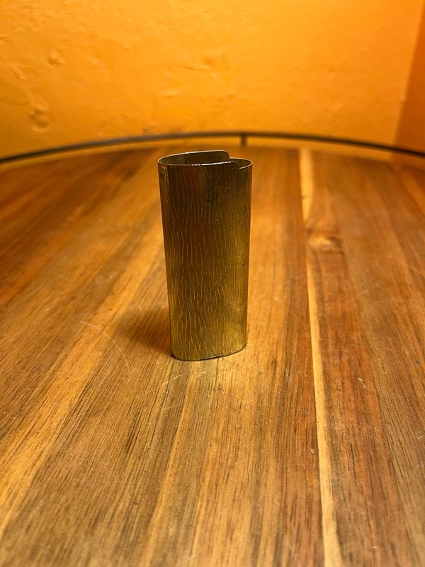Golden BIC Lighter Cover Sleeve