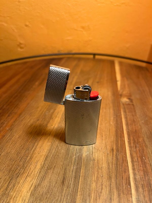 Flip Top Mini BIC Lighter Cover Sleeve
