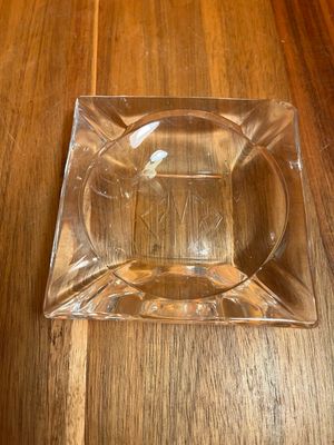 Customized ‘PMR’ Initials Glass Ashtray