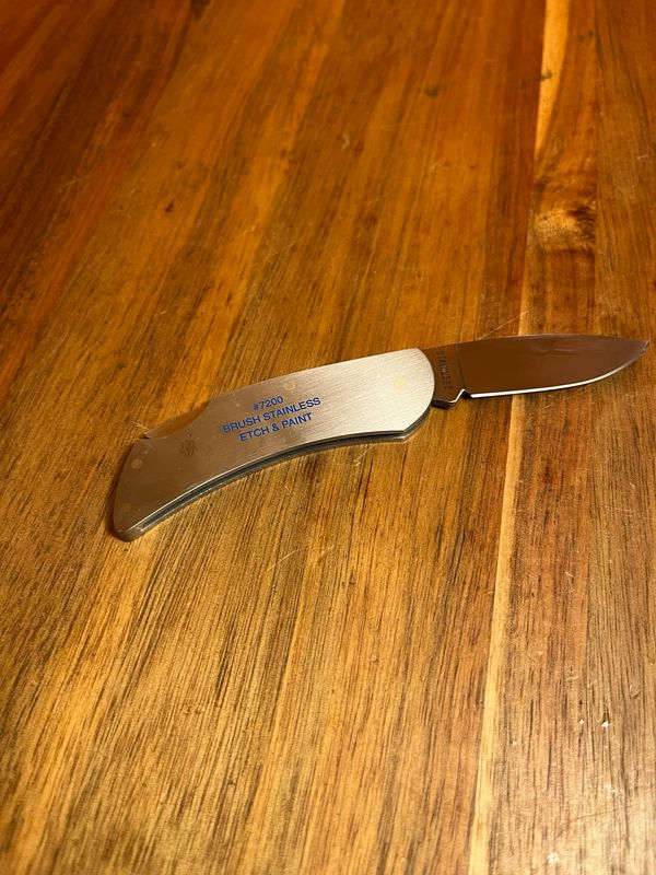 Salesman Sample Jasper Motorsports Zippo Folding Knife