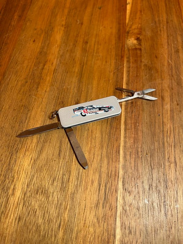 Salesman Sample Kendall Racing Car Zippo Keychain Multitool Knife