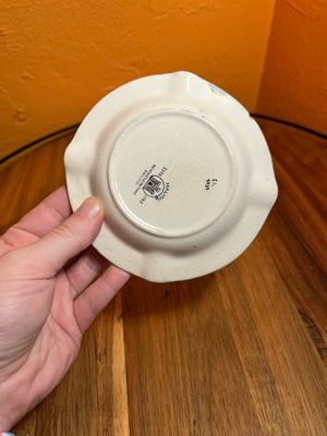 Malino English Floral Ceramic Ashtray