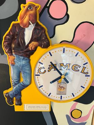 1990s Camel Smokin Joe Wall Clock