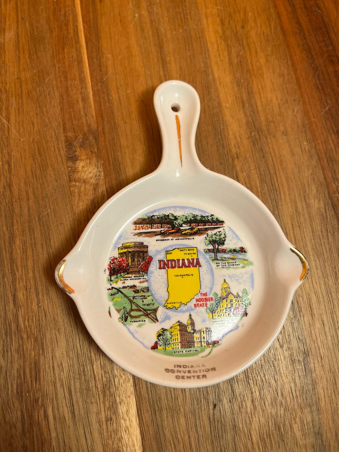 Indiana Convention Center Pan Shaped Ashtray