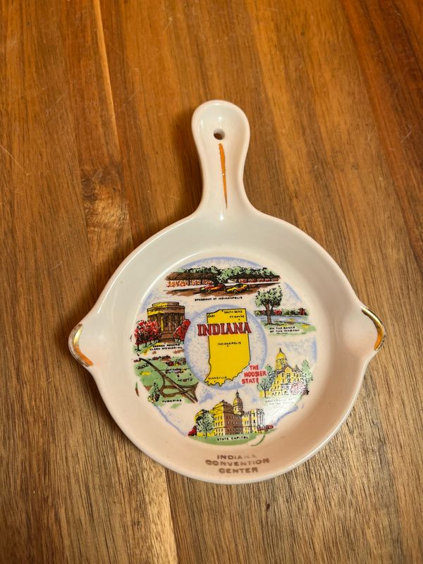 Indiana Convention Center Pan Shaped Ashtray