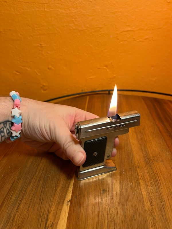 Made In Occupied Japan Handgun Table Lighter