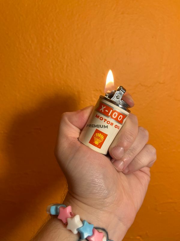 Shell Motor Oil Can Lighter