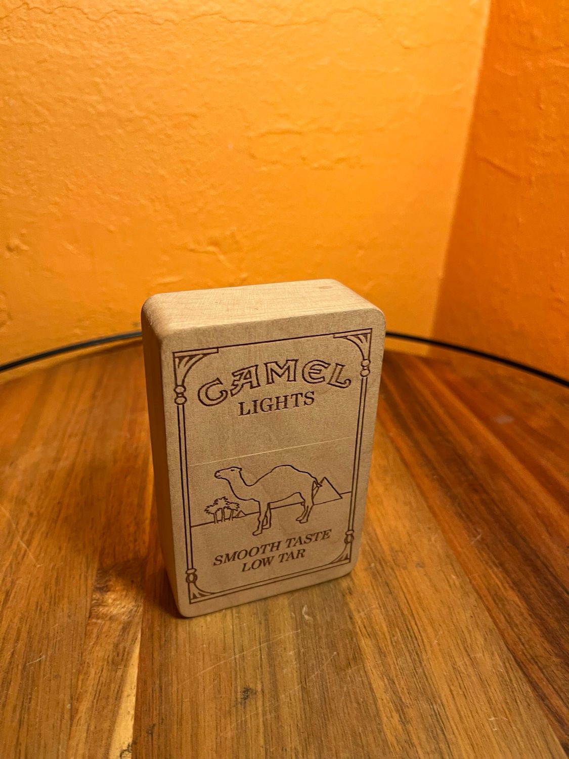 Camel Wooden Cigarette Case
