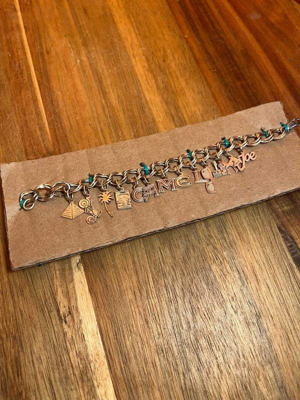 Silver Plated Camel Charm Bracelet