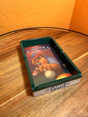 1990s Camel Lights Smokin Joe Billiards Ashtray