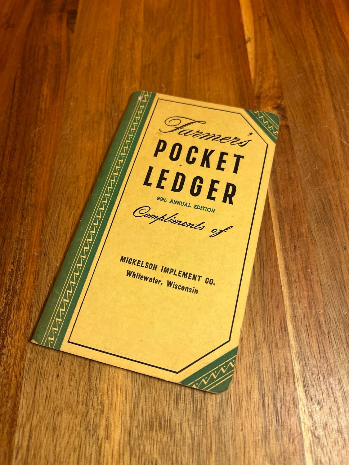 1956-57 Farmer’s Pocket Ledger