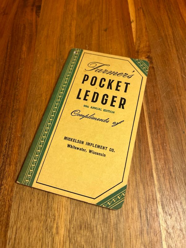 1956-57 Farmer’s Pocket Ledger