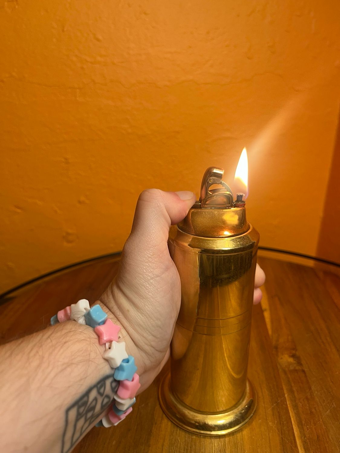 24K Gold Electroplated Table Lighter