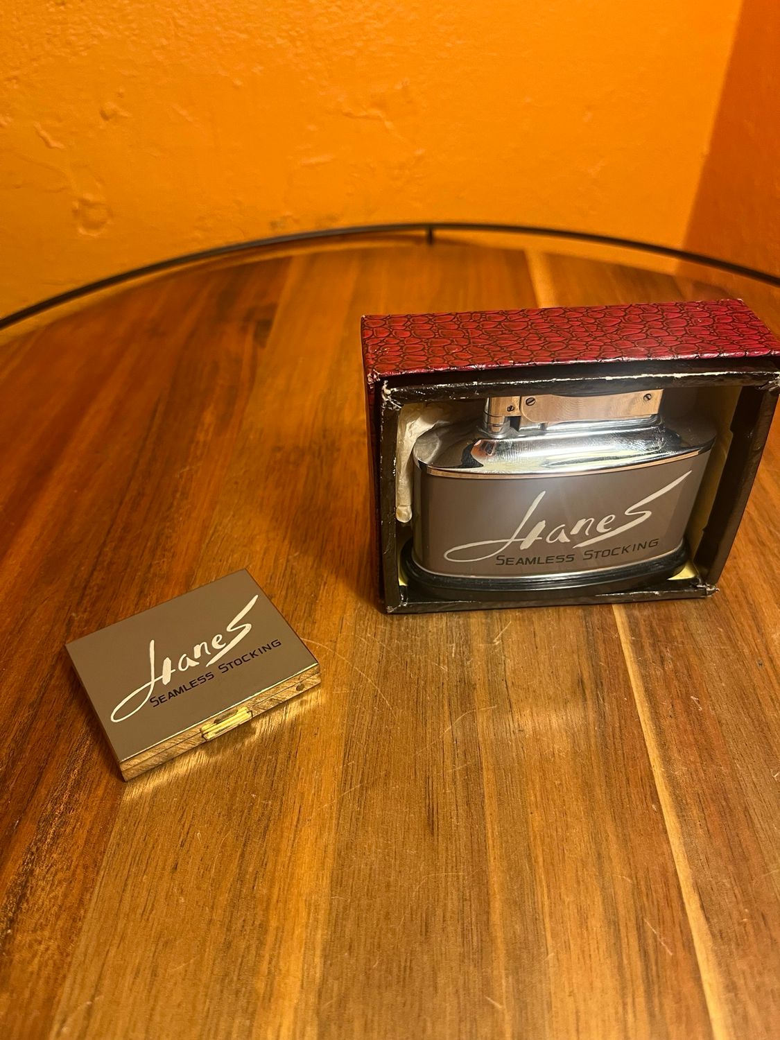 Prototype Hanes Zenith Table Lighter With Compact Mirror