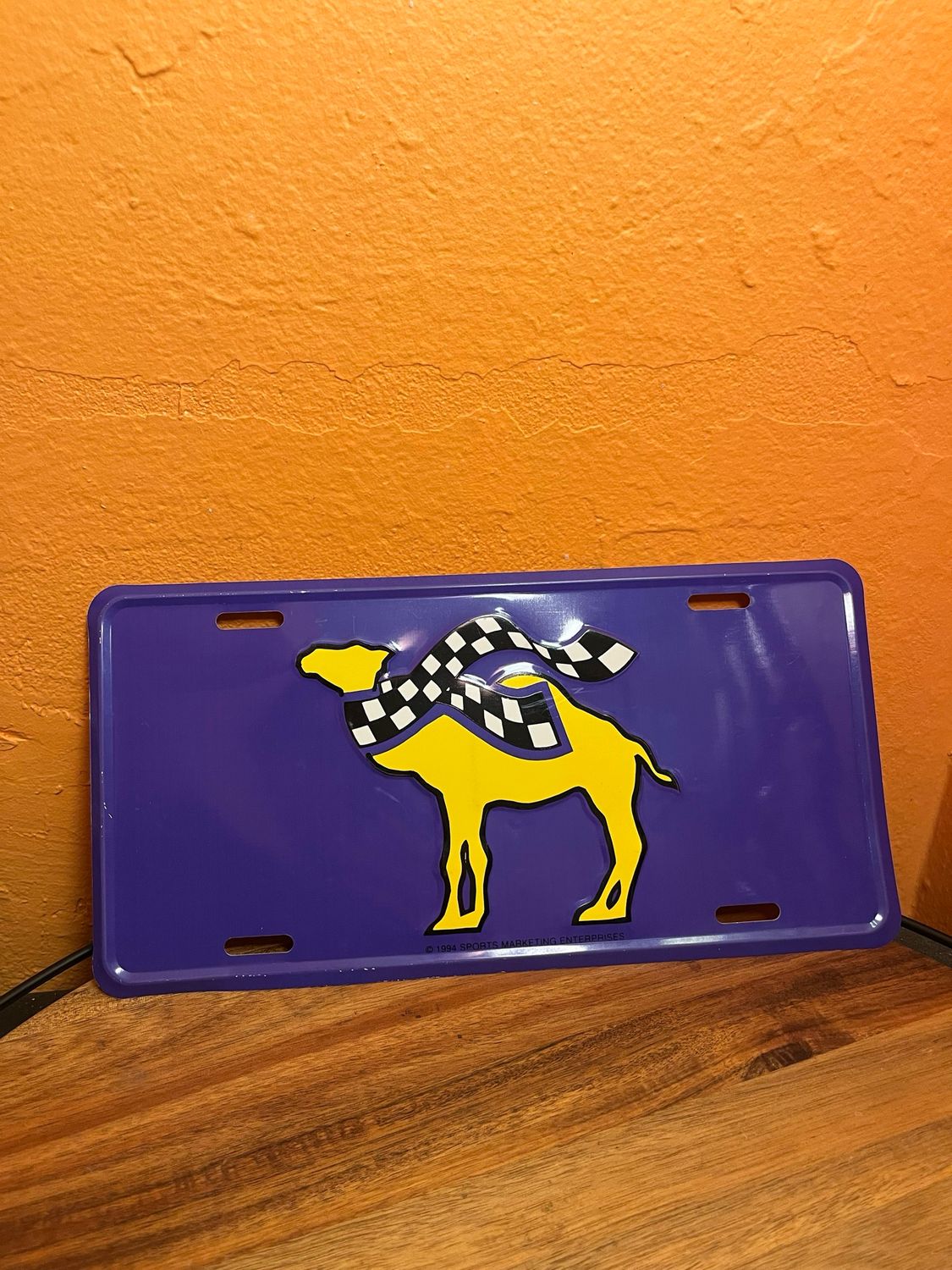 1990s Camel Racing Decorative License Plate