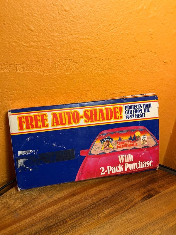 1989 Camel Auto-Shade Sun Shield