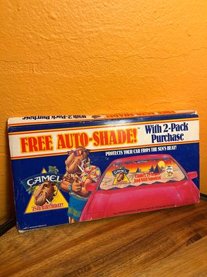 1989 Camel Auto-Shade Sun Shield