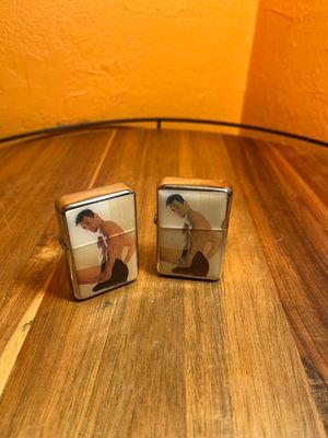 Over The Shoulder Censored Pinup Flip Top Lighter