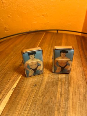 Cowboy Censored Pinup Flip Top Lighter