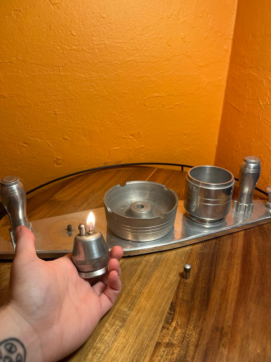 Upcycled Propeller Blade Smoking Set