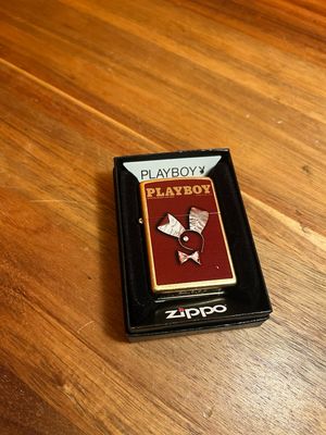 2012 Burgundy &amp; Gold Playboy Zippo Lighter