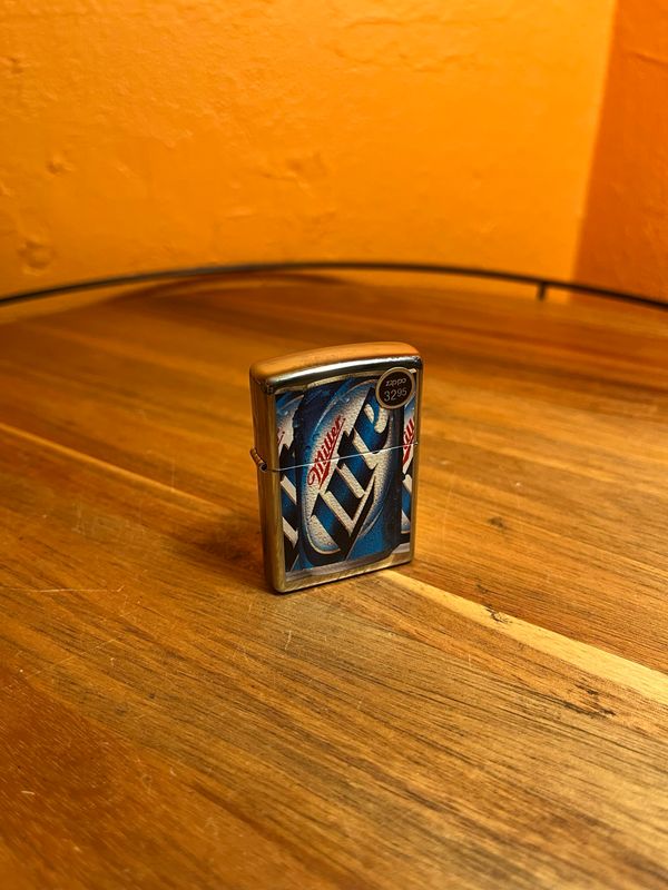 2012 Textured Miller Lite Zippo Lighter