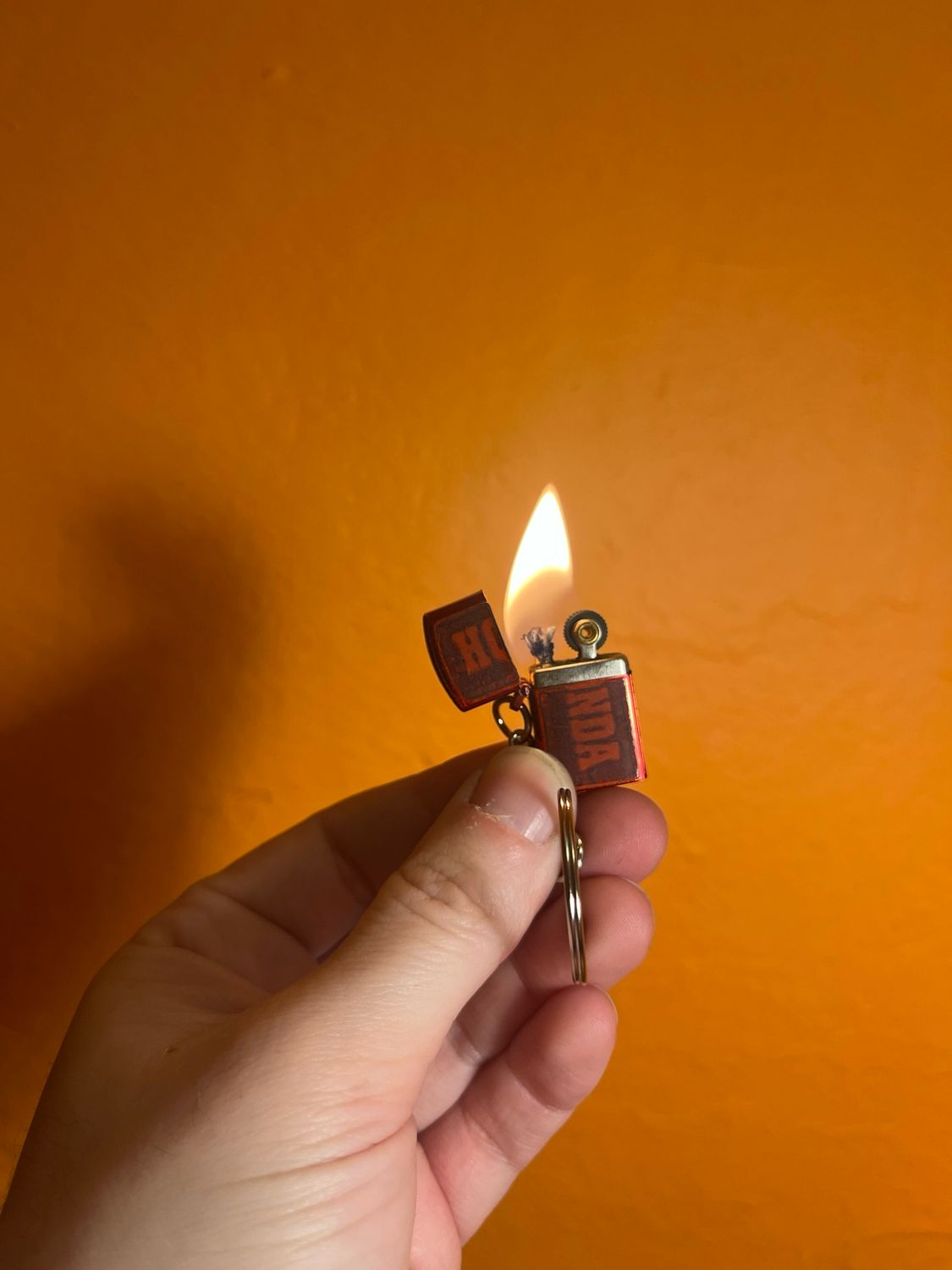 Honda Mini Flip Top Keychain Lighter