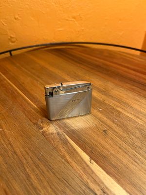Customized ‘WT’ Ronson Adonis Flat Lighter