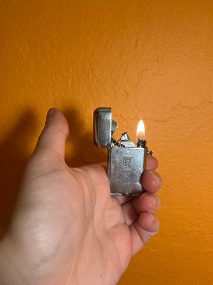 Customized ‘R’ Thorens Switzerland Button Press Lighter