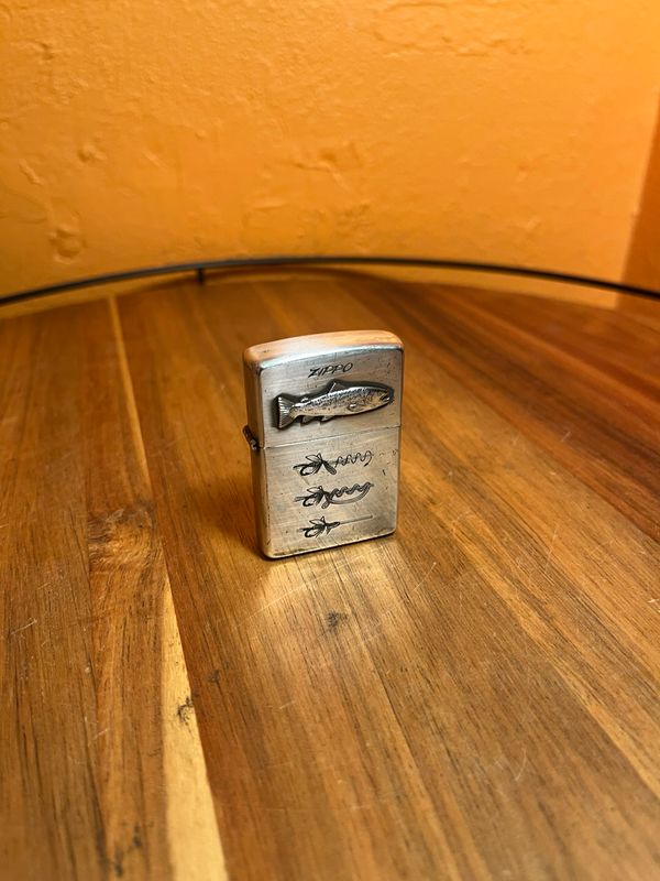 1996 Fishing Line Knots Silver Plated Zippo Lighter
