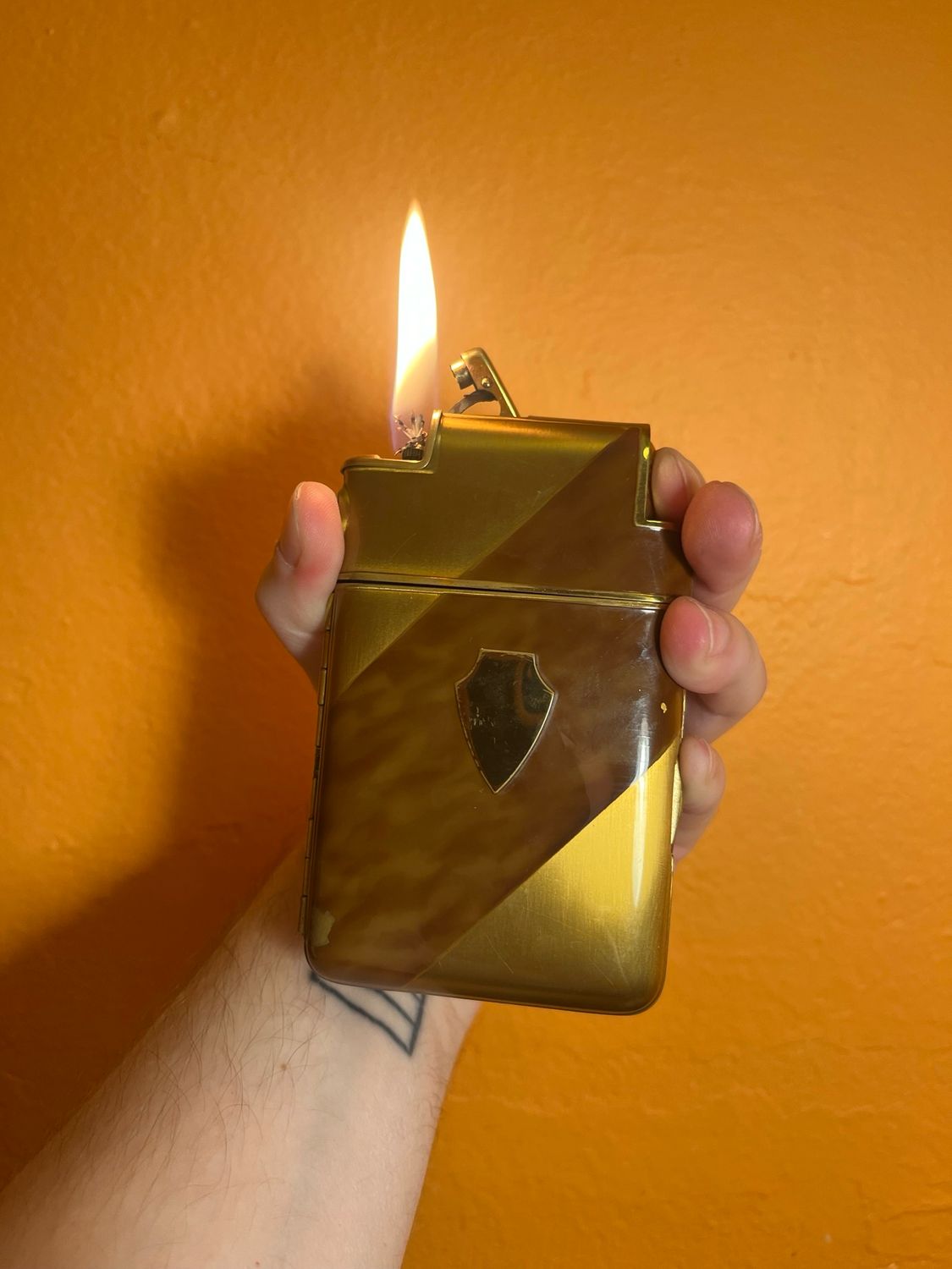 Marathon Slide-a-Lite Cigarette Case Lighter