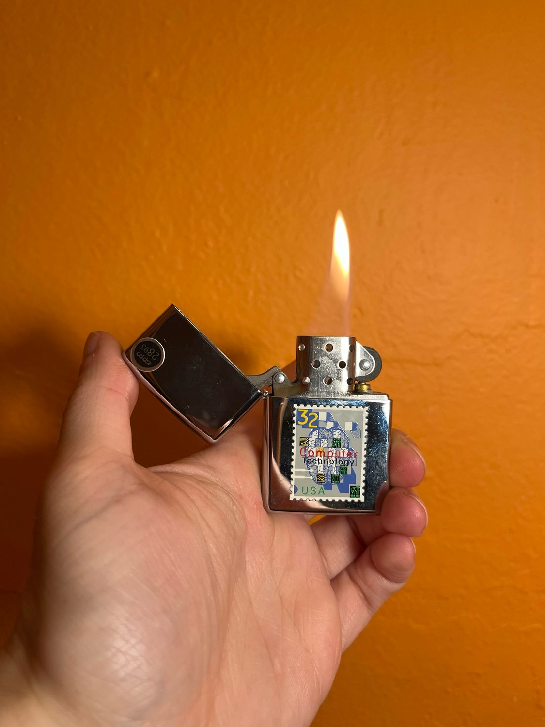 2000 Computer Technology Postage Stamp Zippo Lighter