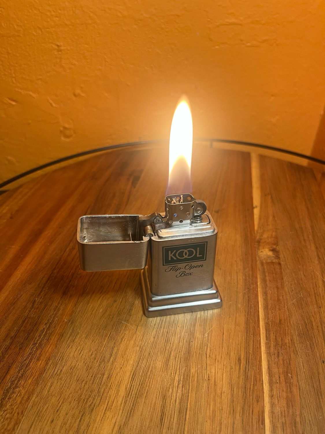 Kool Menthols Zippo Barcroft Table Lighter