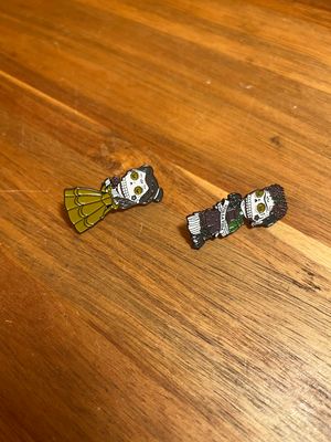 Sugar Skull Enamel Character Pins