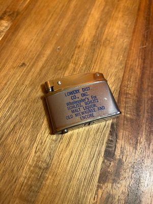 Lowery Dist Co Inc For Schlitz Malt Liquor Flat Lighter