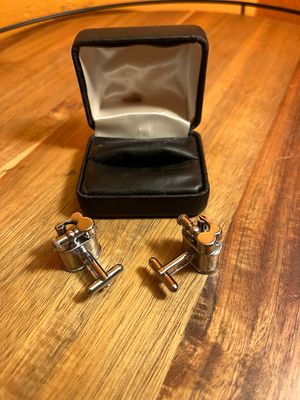 Mini Keychain Lighter Cuff Links
