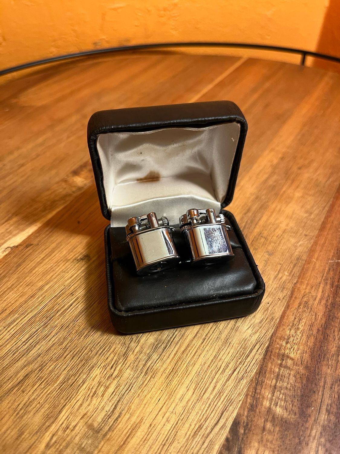 Mini Keychain Lighter Cuff Links