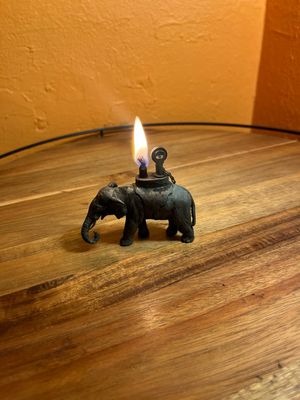Antique Austrian Elephant Table Lighter