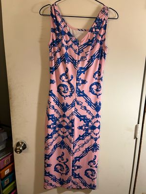 Curated Collection - L Large Body Con Ornamental Logo Dress