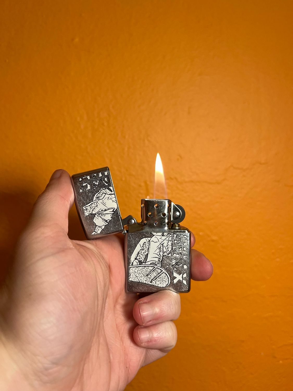 2000 Snowboarder Zippo Lighter