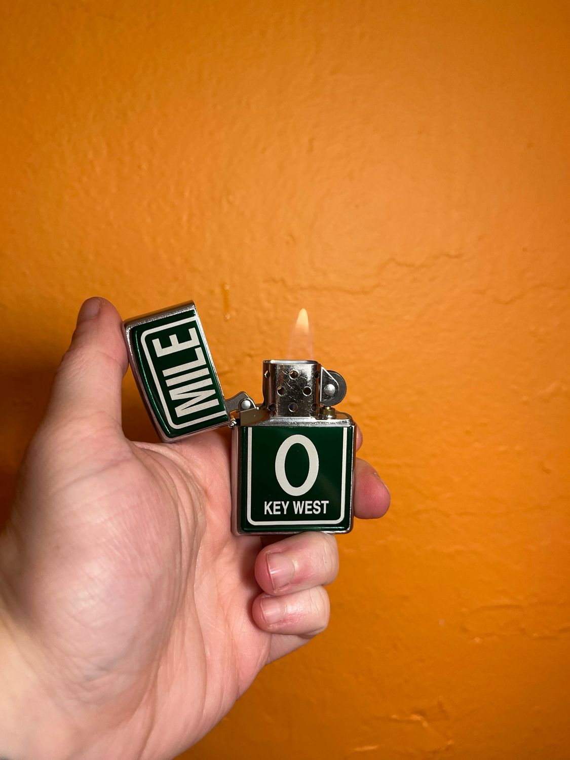 2002 Mile 0 Key West Souvenir Zippo Lighter