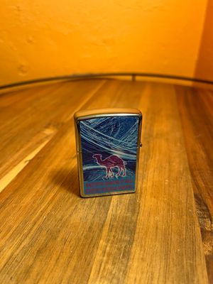 2014 Purple &amp; Blue Two Sided Czech Camel Zippo Lighter