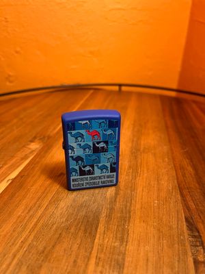 2017 Blue &amp; Red Czech Camel Zippo Lighter