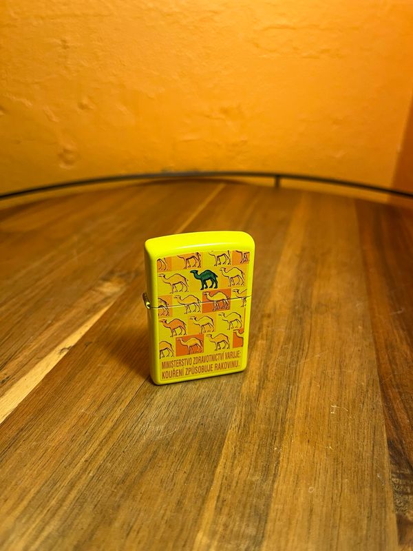 2015 Yellow Czech Camel Zippo Lighter