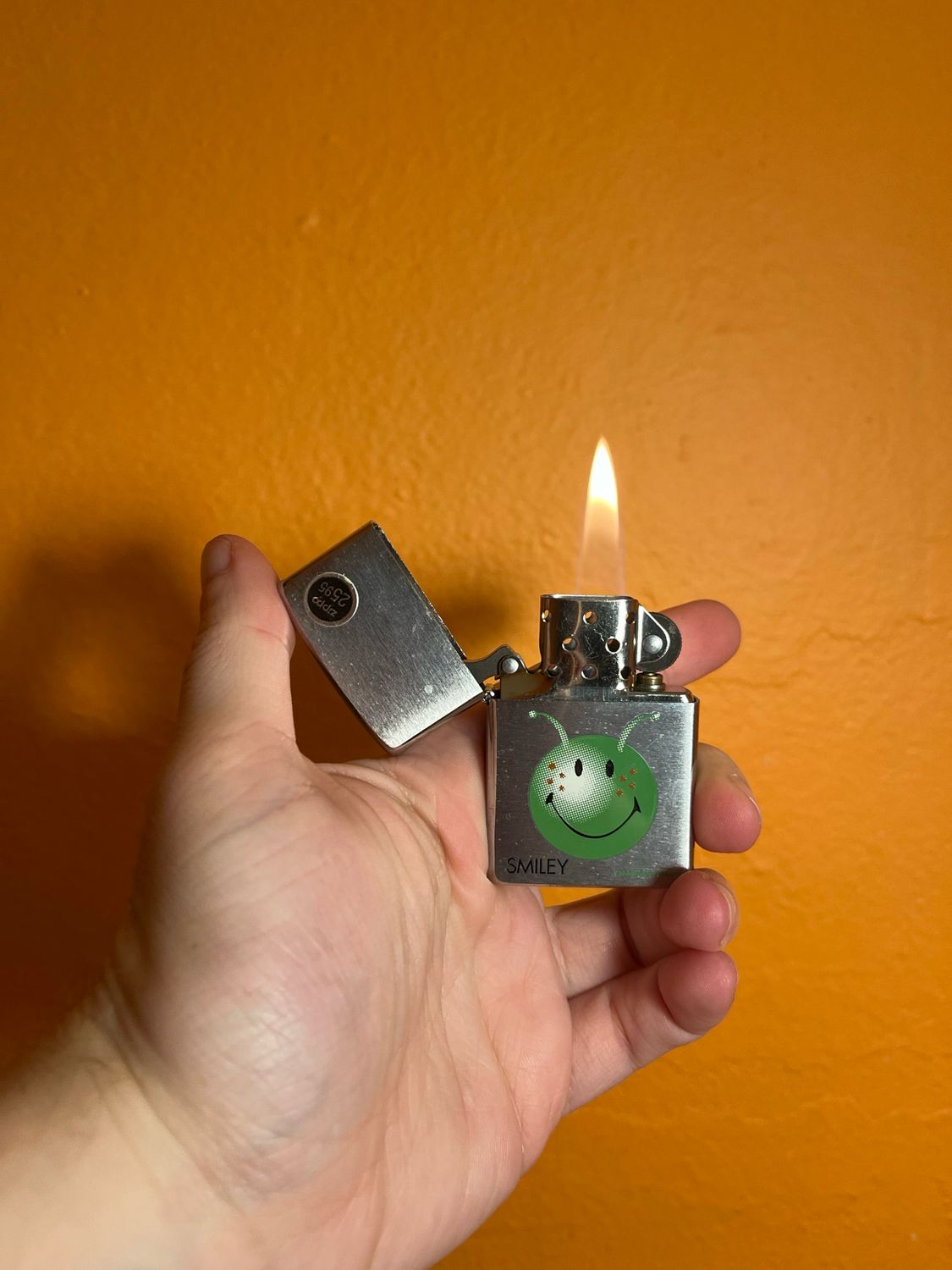 2001 Alien Smiley Zippo Lighter
