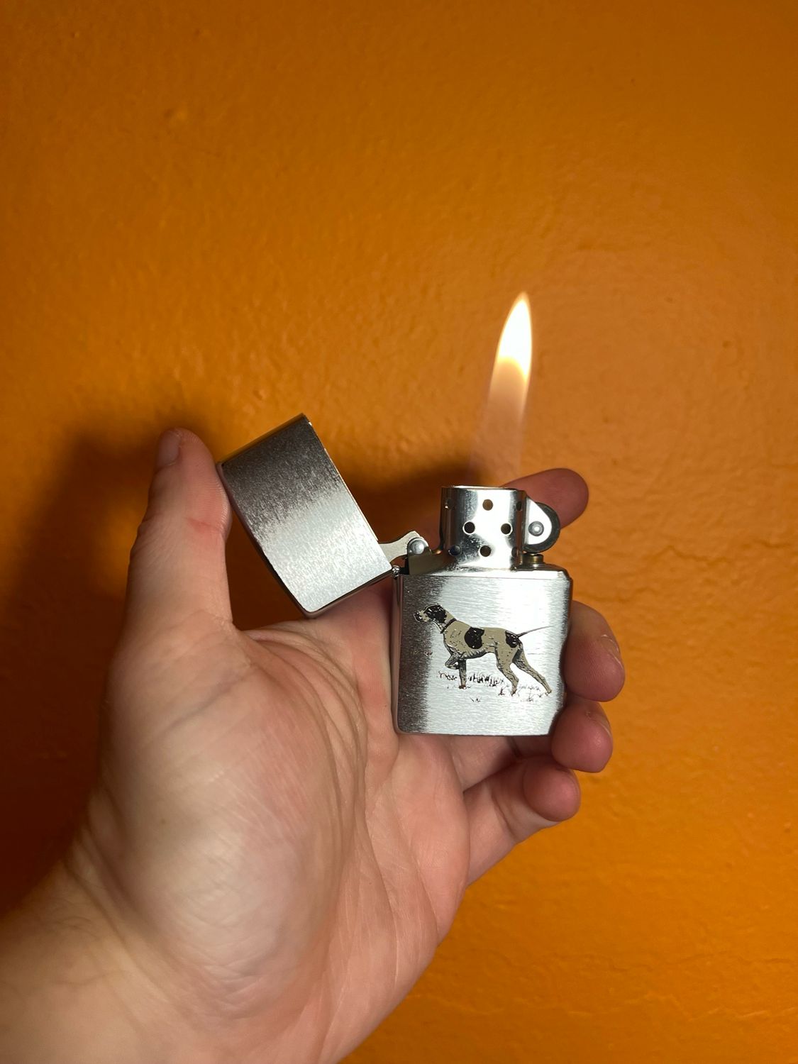 1995 Pointer Hunting Dog Zippo Lighter