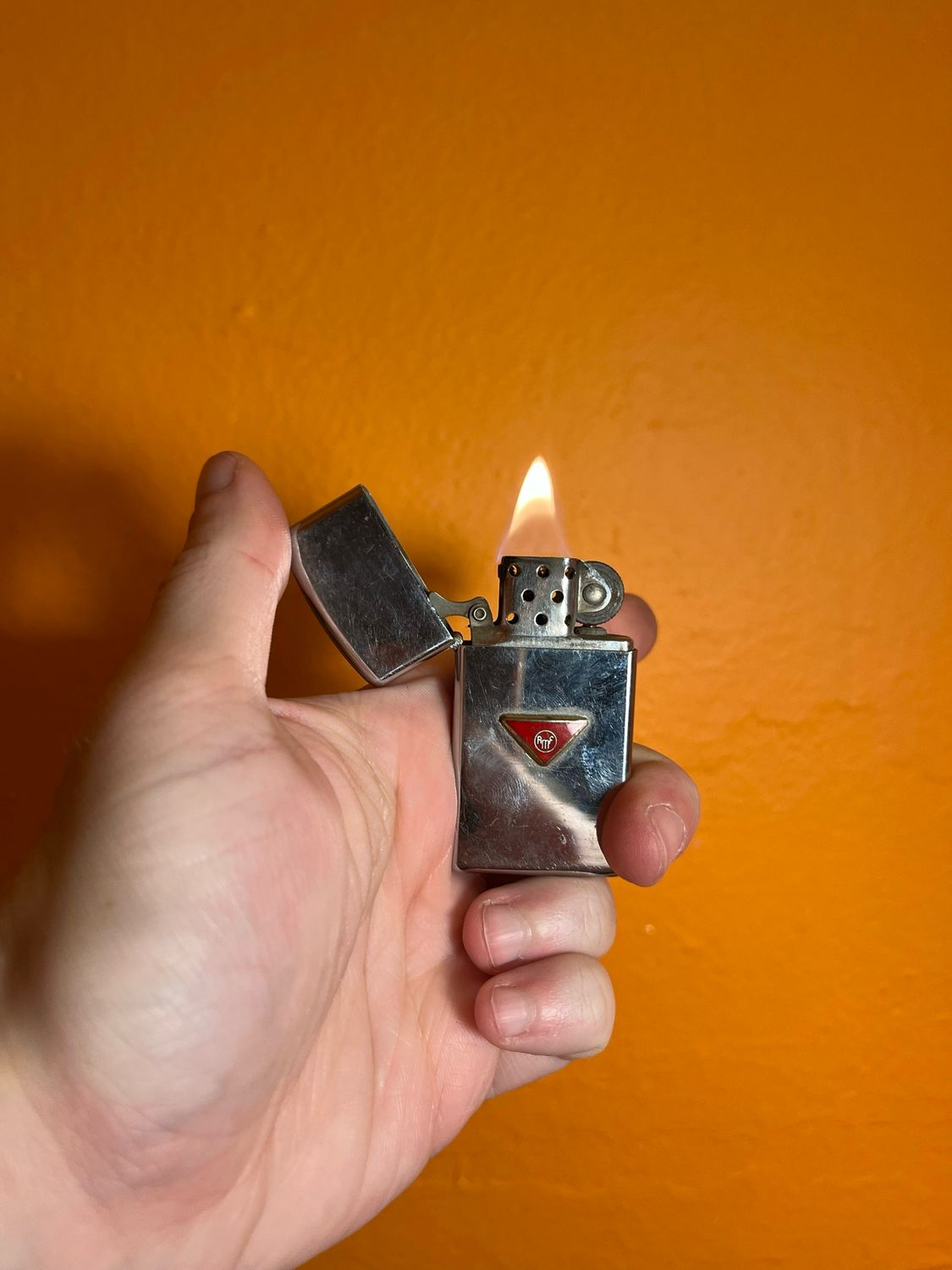 1968 AMF Logo Zippo Slim Lighter